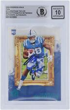Jonathan Taylor Colts Signed 2020 Panini Gridiron Kings BAS 10 Rookie Card w/Ins picture