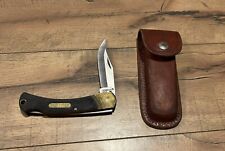 Vintage Schrade+ 60T Old Timer Lockback Folding Blade Pocket Knife with Case picture
