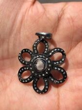Antique Floral Tiny Pendant 925 Sterling Silver Deliciated Deco For Jewellery picture