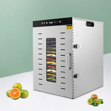 Commercial 16-Tray Countertop Electric Food Dehydrator Fruit Meet Dryer Machine picture