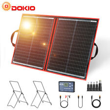 Dokio 100W 12V Portable Solar Panel Kit for Cell Phone/Power station/Camping/RV picture
