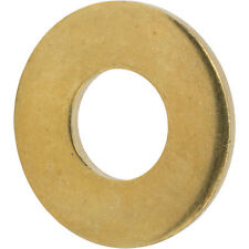 #12 Solid Brass Flat Washers Commercial Standard Grade 360 Qty 100 picture