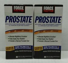 Lot (2) Force Factor Prostate 60 Softgels   Exp 1-25 picture