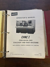 HARDINGE CHNC I Programmers Maintenance Operators Parts Manual Siemens Chucker picture