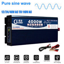 4000W Pure Sine Wave Power Inverter DC 12V  to AC 110V w/ LCD Digital Display picture