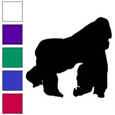 Gorilla Silverback Ape, Vinyl Decal Sticker, Multiple Colors & Sizes #6772 picture