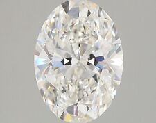 Lab-Created Diamond 3.04 Ct Oval G VS2 Quality Excellent Cut GIA Certified picture