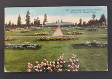 Spokane WA Vintage Postcard (1914) Manito Park Conservatory Sunken Garden P942 picture