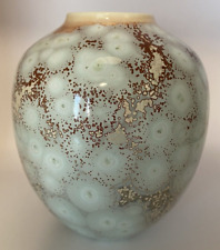 John Tilton Crystalline Glaze Porcelain Vase Handmade Artisan Signed picture