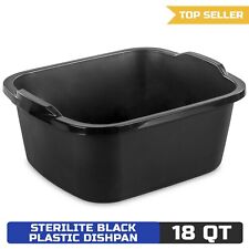 Sterilite 18 Qt. Dishpan Plastic, Black picture