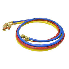 Uniweld Manifold Hoses 72in Red and Blue with EZ Turn Yellow with Ball Valve CFC picture