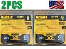 2 PCS DeWalt DCB206 20V MAX XR Battery  6Ah Power Tool Batteries picture