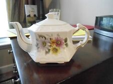 Vintage Ceramic Ellgreave Teapot [GOLD TRIM] Made In England picture