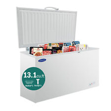 13.1 Cu.ft. Chest Freezer White with Solid Swing Door Manual Defrost Commercial picture
