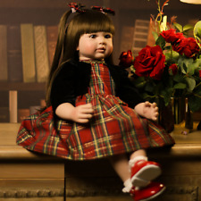 24'' Reborn Baby Dolls Soft Vinyl Silicone Girl Toddler Newborn Dolls Xmas Gifts picture