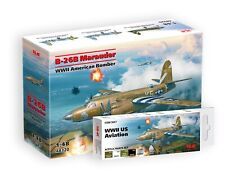 ICM 48320 - B-26B Marauder - 1:48 Aircraft Model Kit & Acrylic Paint Set picture