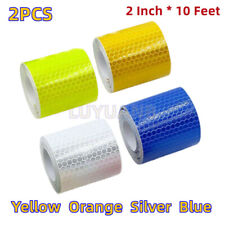 2pcs 10ft Car High Warning Tapes Reflective Stickers Safety for Auto Truck Boat picture