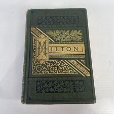The Poetical Works of John Milton c. 1880 Thomas  Crowell & Co. HC Book Antique picture