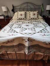 Vintage Queen/ King Quilt American Sampler? EUC 96 x 112 Cross Stitch Paragon picture