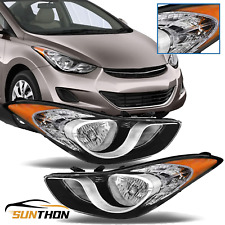 For 2011 2012 2013 Hyundai Elantra 4-Door 1 Pair Headlights Left & Right Side US picture