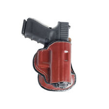 PADDLE LEATHER HOLSTER FOR RUGER P90. OWB PADDLE ADJUSTABLE CANT. picture