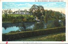 Postcard Wells Residence, Near Youngstown, Ohio - Posted 1924 picture