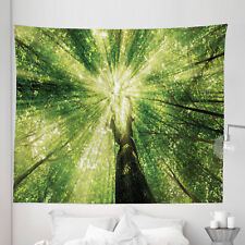 Ambesonne Forest Scene Microfiber Tapestry Wall Hanging Decor in 5 Sizes picture