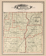 1899 Map of Bazetta Township Trumbull County Ohio picture