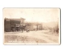 RPPC Vintage Postcard Main Street Huntington, OR Early 1900's Meat Market Sign picture