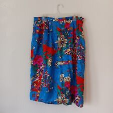Anne Crimmins For Umi Collections Midi Skirt  16 Floral Novelty Vintage Floral picture