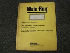 Wain-Roy Swinger Bucket for Case 580K Parts Catalog & Owner Operator Manual picture