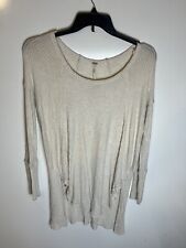 Free People Ventura Soft High/Low Light Thermal Long Sleeve Top OB426980 Medium picture