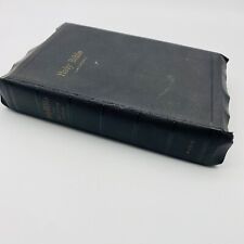 VTG KJV Bible 1940's World Publishing Red Letter Edition Black picture