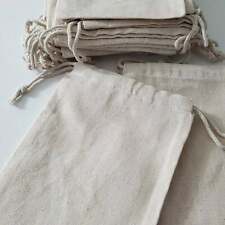 Biglotbags - Premium Canvas Cotton Double Drawstring Reusable Muslin Bags picture