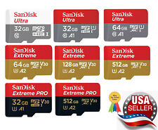Sandisk Micro SD Card Memory 32GB 64GB 128GB 256GB 512GB Lot Ultra  Extreme Pro picture
