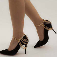 Layered Anklet pair hip hop heels decor punk jewelry boho style picture