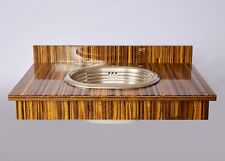 Sherle Wagner Modern Tiger Eye Bathroom Counter picture