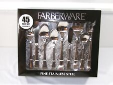 FORKS SPOONS FARBERWARE 45 PIECE SET SERVICE FOR 8 CLASSIC DURABLE JENTACULAR  picture