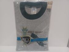 New NOS NWT Vintage 70's 80's Towncraft Gray Ringer T-Shirt Men's Size XL 46-48 picture