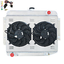 4 Row Radiator Shroud Fan For 1966-69 Dodge Charger 500 7.2L V8 Big Block New picture