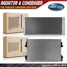 Brand New Radiator &AC Condenser Cooling Kit for Porsche Panamera 2010 2011-2016 picture