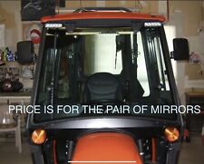2 SKID STEER RUBBER MAGNETIC MIRRORS BACKHOE FITS BOBCAT CASE CAT RK & MORE picture