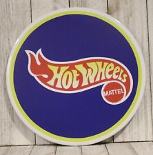 Hot Wheels Round Tin Metal Sign Toy Cars Boys Room Wall Art Man Cave Decor XZ picture