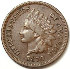 1870 INDIAN HEAD PENNY CHOICE VF BEAUTIFUL COIN picture
