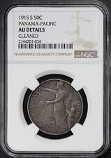 1915-S Panama Pacific 50C Silver Commemorative NGC AU Details Cleaned picture