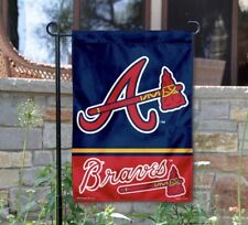 MLB Atlanta Braves Garden Flag Double Sided MLB Braves Premium Yard Flag picture