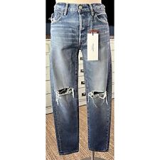 NWT New $350 Moussy Beckton Premium Denim Distressed Tapered Jeans Size 26 picture