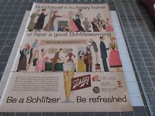 Vintage 1957 SCHLITZ Beer  