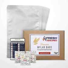 Fresh Assured (25) 5 Gallon Mylar Bags and (30) 2000cc Oxygen Absorbers picture