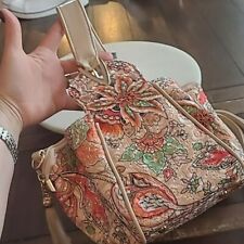 Mellow World Floral Jacquard Mini Bucket Bag with Shoulder Strap picture
